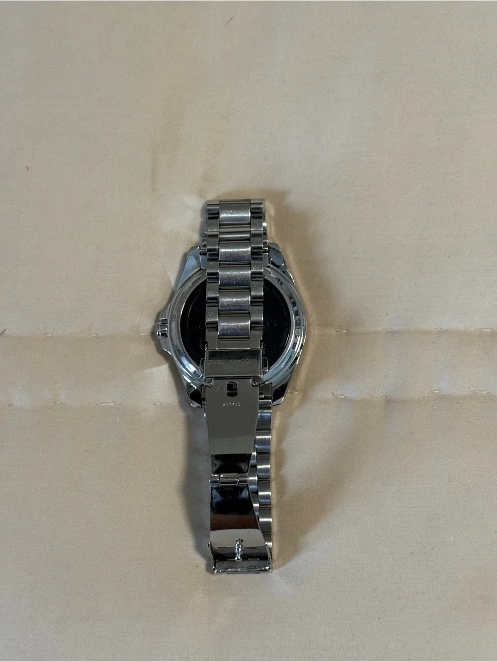 Michael Kors Silver-Tone Smartwatch with Digital Display